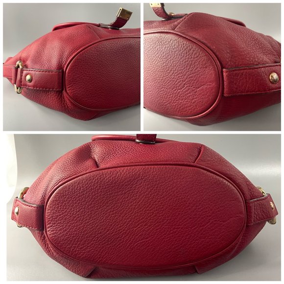 Michael Kors Red Pebbled Leather Hobo/Handbag - Picture 15 of 15
